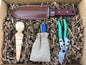 Ultimate Garden Gift Box - 4 Garden Tool Set (Hori Hori, Pruners, Dibbler and Garden Tool Sharpeners) Tool Kit - Backwoods Auctions