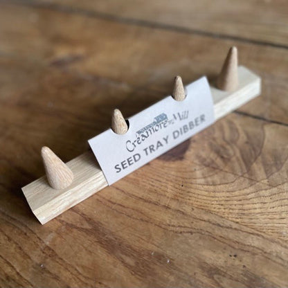 Wood Dibbler for Seed Trays & Beds- Line Seed Hole Maker - Backwoods Auctions