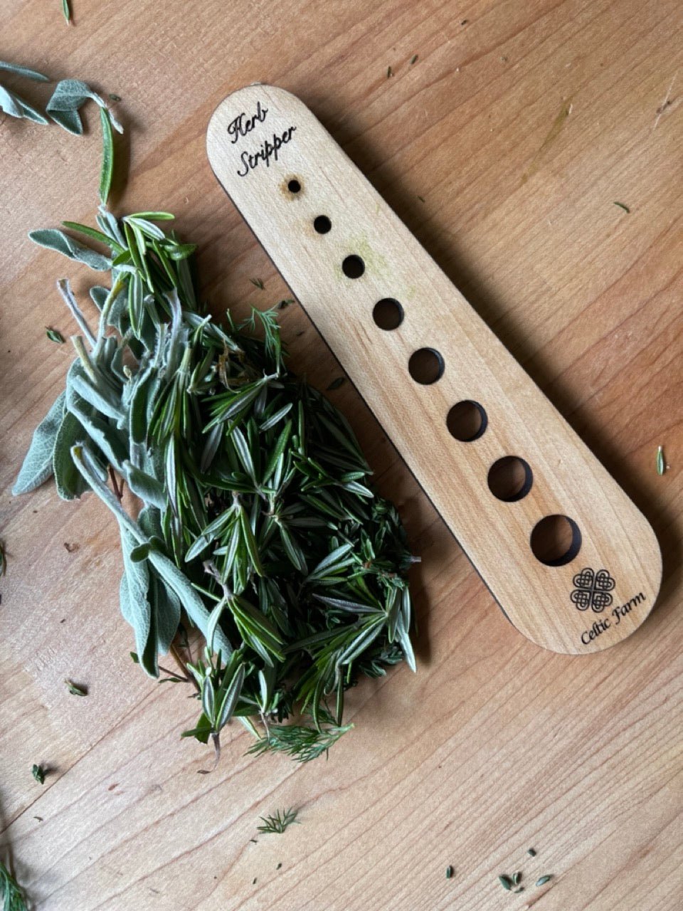 Wooden Herb Stripper - US Made / American Maple - Backwoods Auctions