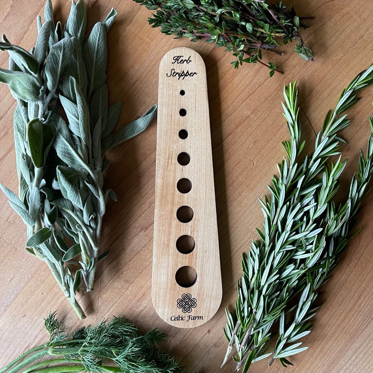 Wooden Herb Stripper - US Made / American Maple - Backwoods Auctions