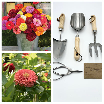 Zany for Zinnias - Our Grow Kit Gift Box with Zinnias - Backwoods Auctions